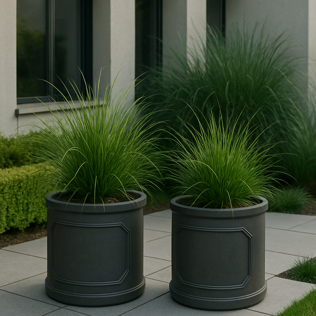 Chelsea Cylinder Planter - Stonelite / Fibreclay