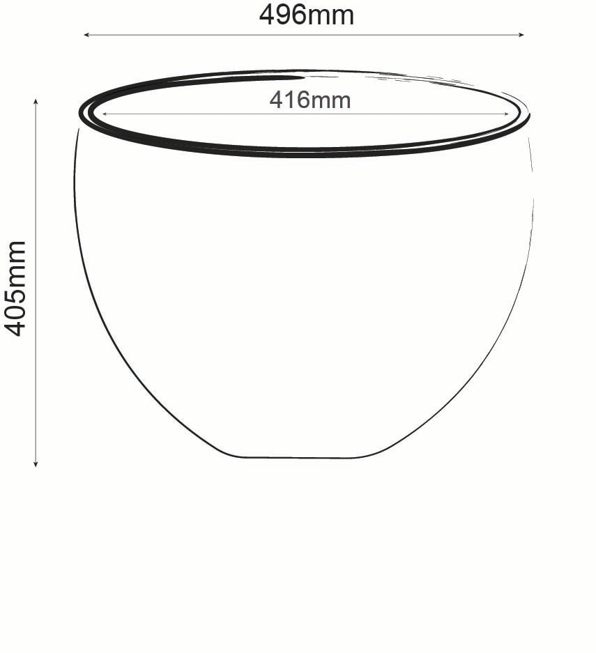 Rustic Egg Planter - White