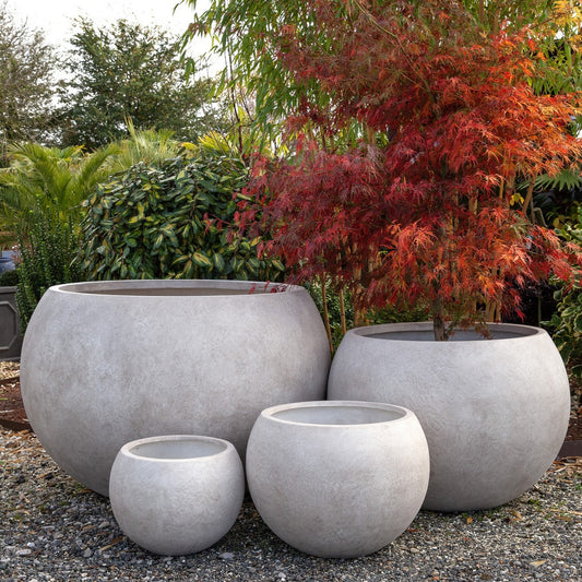 Rustic Bowl Planter - Stonelite / Fibreclay