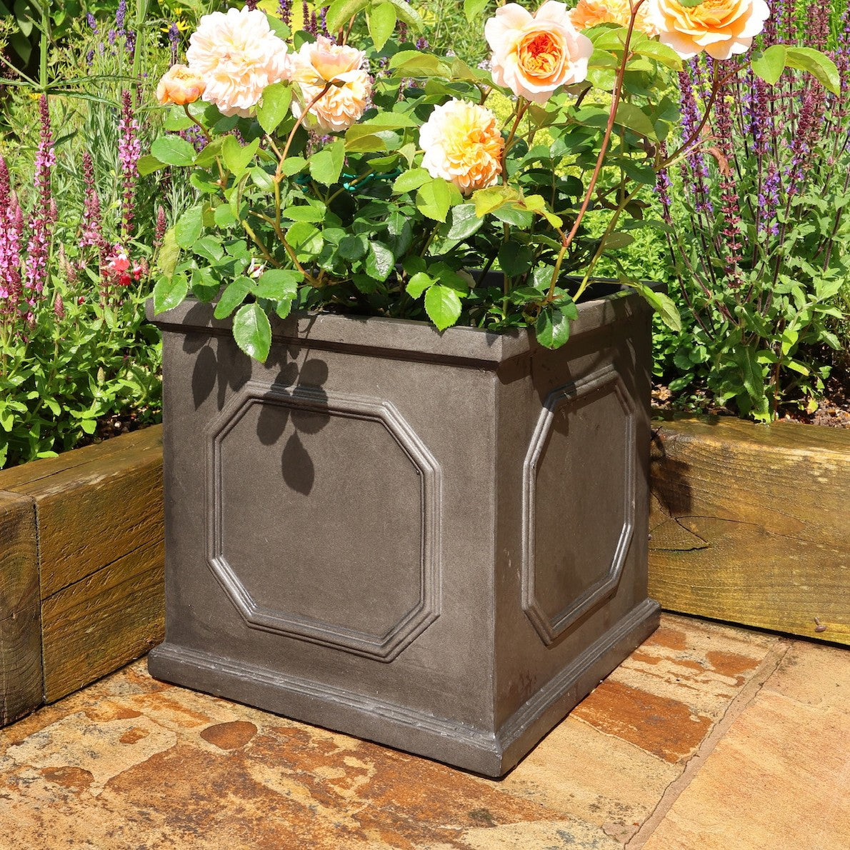 Chelsea Box Planter - Stonelite / Fibreclay