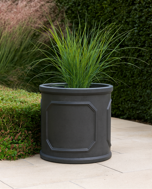 Chelsea Cylinder Planter - Stonelite / Fibreclay
