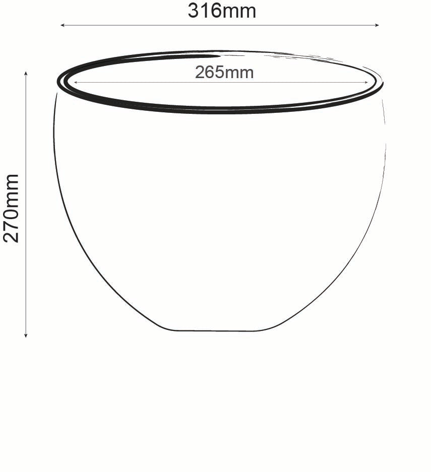 Rustic Egg Planter - White